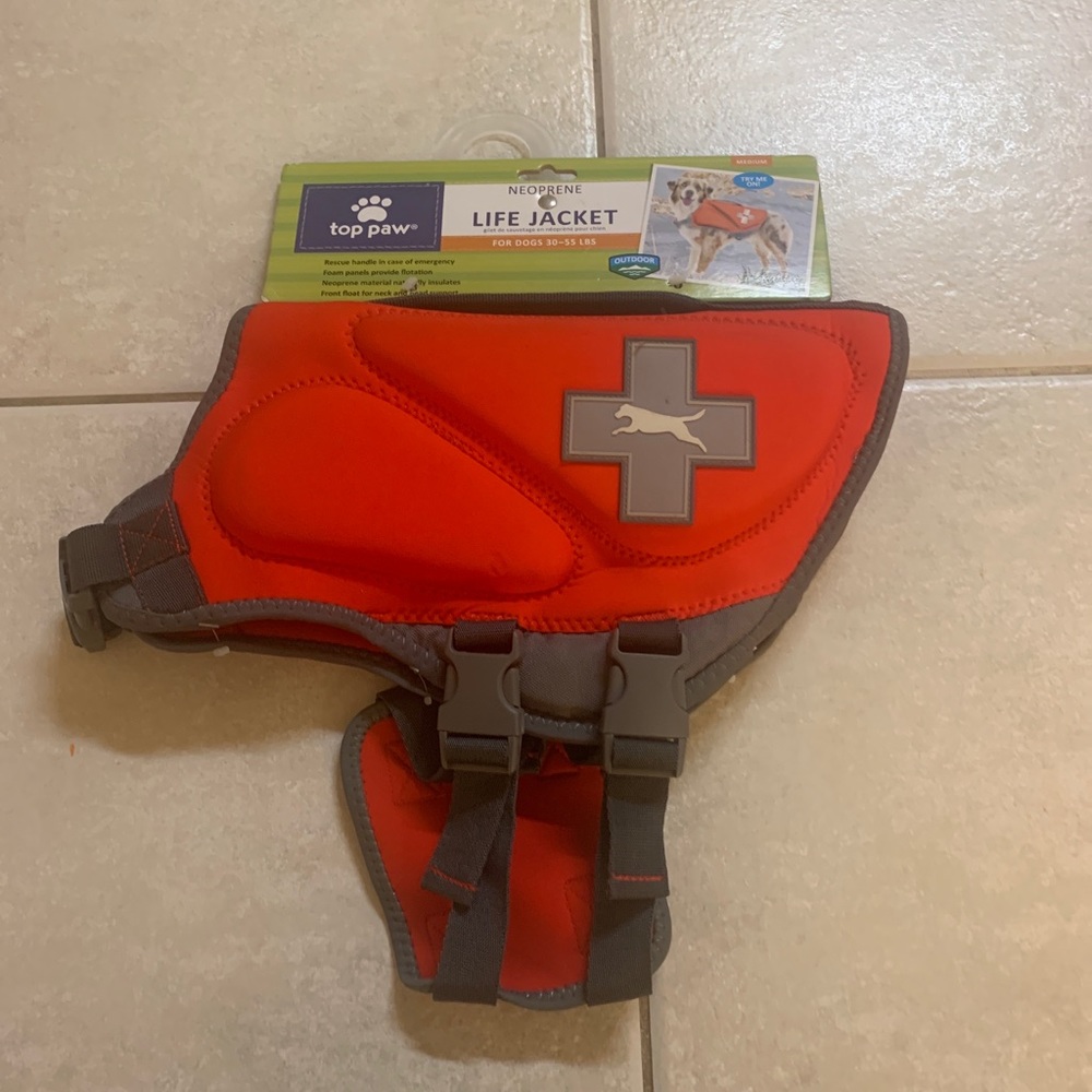 Top Paw Neoprene Dog Life Vest - Medium